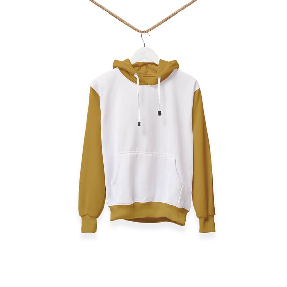 light brown & white