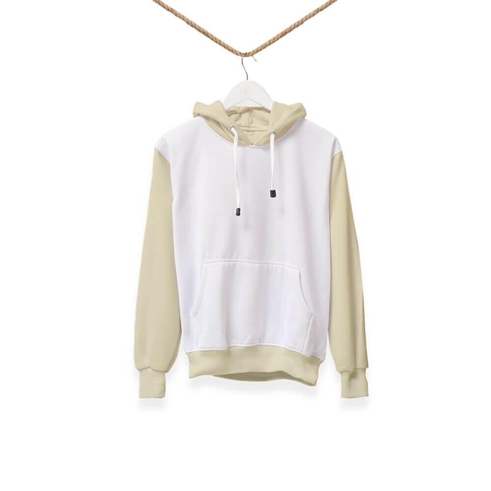 beige & white